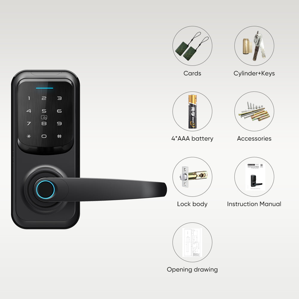 Digital Fingerprint Keypad Smart Door Lock SA-C90